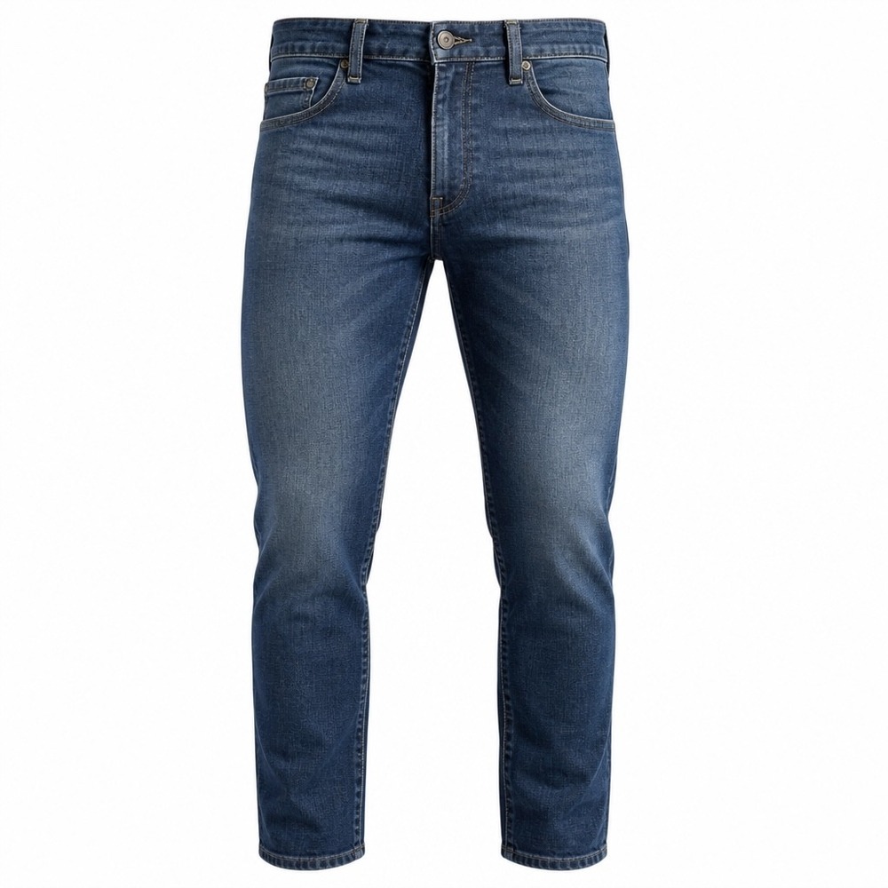 Robert Graham Slim Jim Mens 36x24 Blue Denim Jeans Italy Fabric Medium Wash (c33